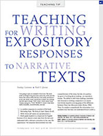 Writing Expository Responses to Narrative Texts