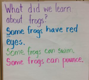 shared writing nic bishop frogs